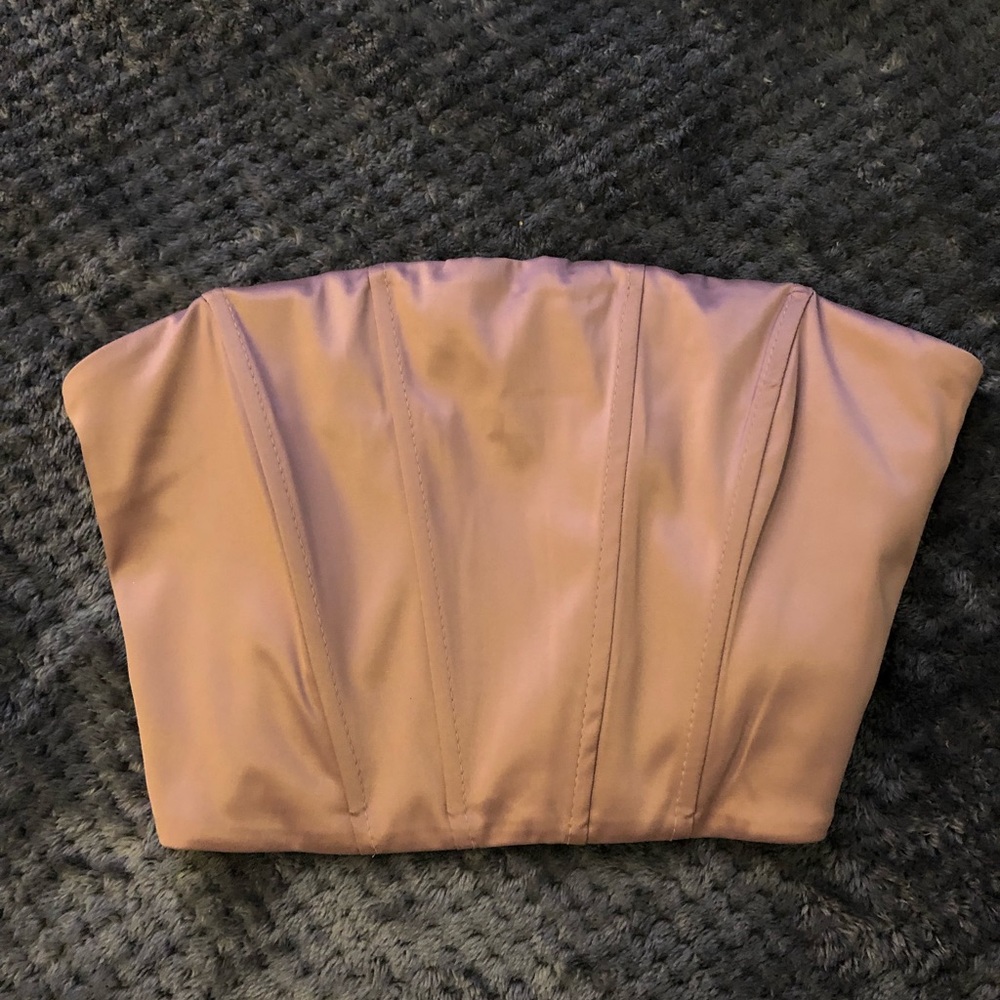 Dynamite silk boned tube top